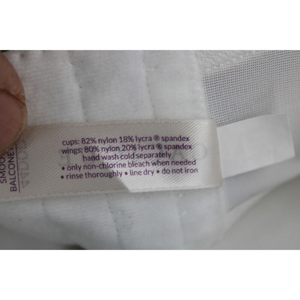 Cacique 'Body Smoothing'Collection' Back Smoother Balconette 44DDD White Wired - Picture 11 of 11